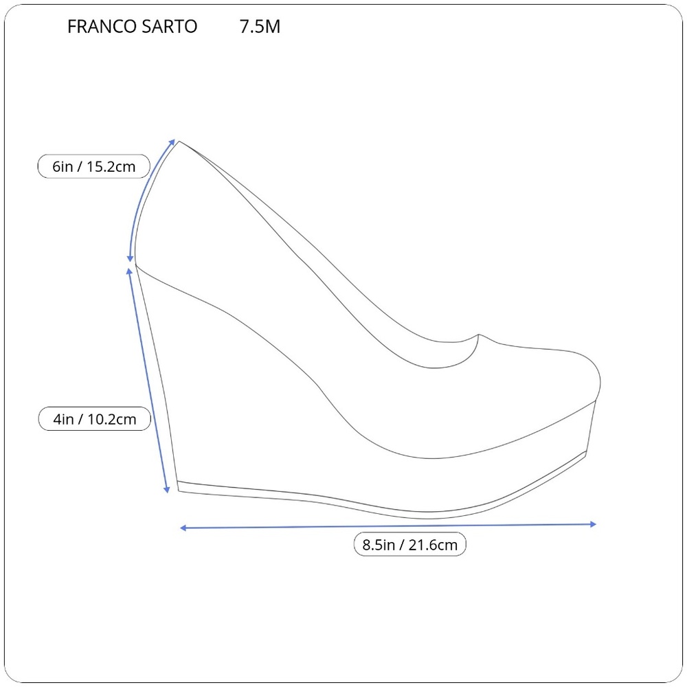 Franco Sarto Ema Womens Wedge Faux Suede Boot - Picture 8 of 8